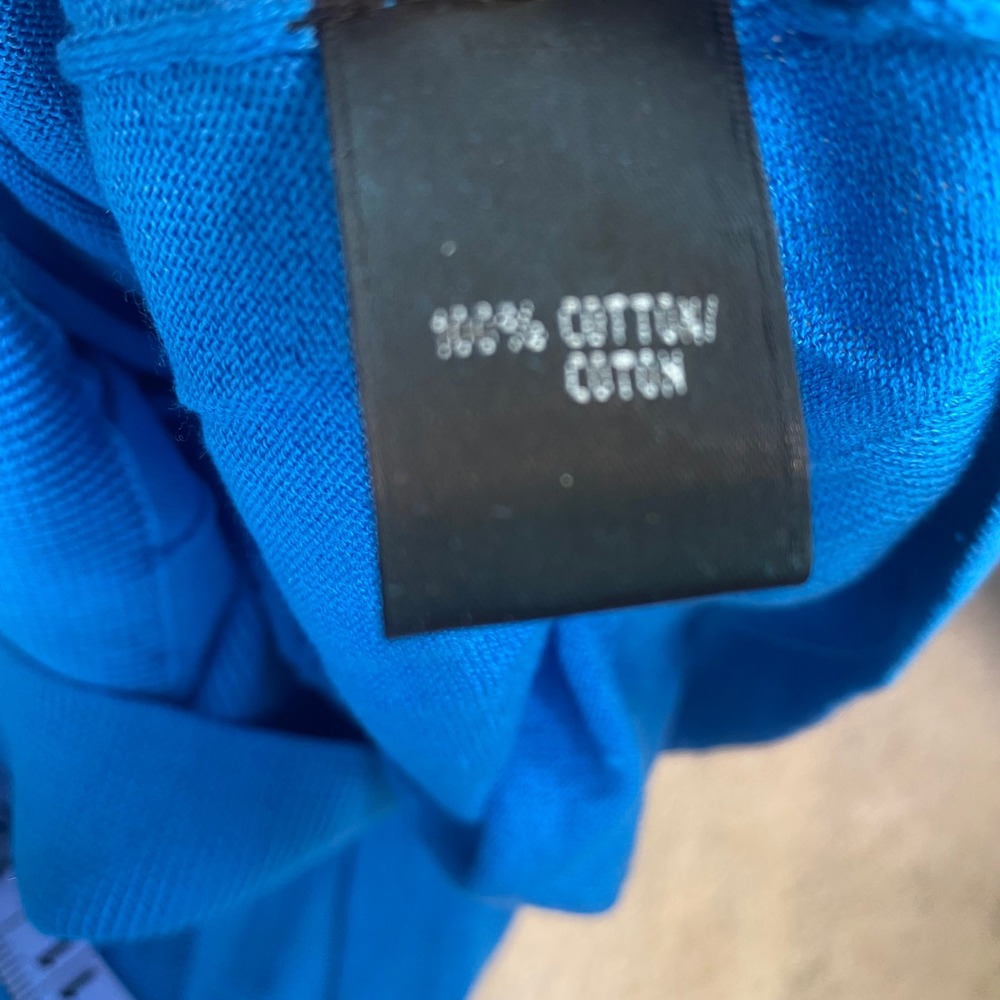 Lafayette 148 New York Blue Santo Cotton Knit Sleeveless Medium NEW MSRP $170 - Picture 3 of 9